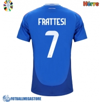 Fotballdrakt Herre Italia Davide Frattesi #7 Hjemmedrakt EM 2024 Kortermet